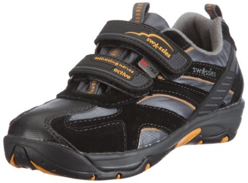 Swissies Półbuty chłopięce Storm, czarny - Czarny Black Antracite Camel - 36 EU