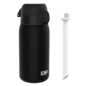 Bidony dla dzieci - Butelka ze słomką ION8 I8RF350BLKXS Black - miniaturka - grafika 1