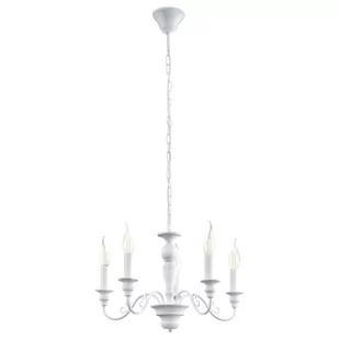 Eglo Żyrandol LAMPA wisząca CAPOSILE 49851 metalowa OPRAWA IP20 Biały - Lampy sufitowe - miniaturka - grafika 1