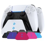 Akcesoria do Playstation - Stacja ładująca GIOTECK Duo Charging Stand na kontrolery PS5 - miniaturka - grafika 1