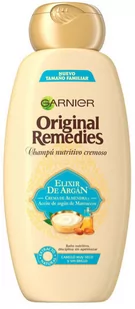 Szampon do odżywiania Garnier Original Remedies Argan Elixir Nourishing Shampoo 600 ml (3600542161800) - Szampony do włosów - miniaturka - grafika 1