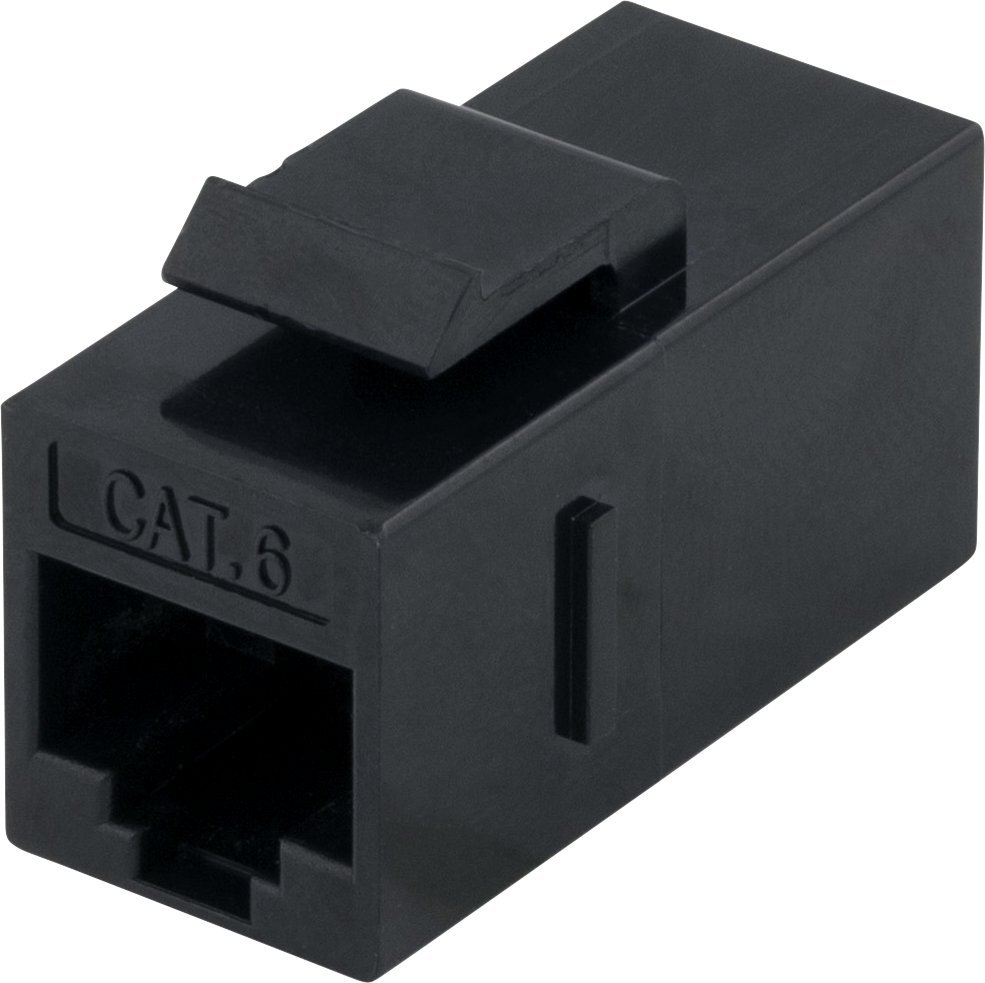 Deltaco Deltaco MD-125, Flat, Black, RJ-45, RJ-45, Female, Female