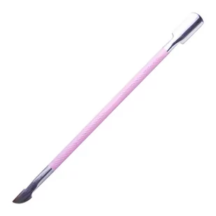 Dłutko kopytko dwustronne do manicure/pedi różowe - Akcesoria do paznokci - miniaturka - grafika 1