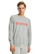 Bluzy męskie - Calvin Klein Bluza Męska Cienka L/S Sweatshirt Gray 000Nm1960E W6K S - miniaturka - grafika 1