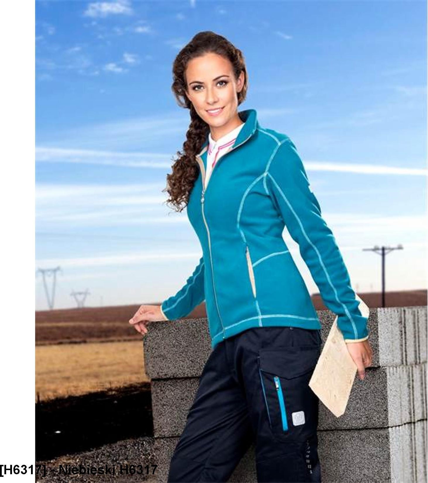 Ardon ARDON FLORET - bluza polarowa damska - Niebieski H6317 M