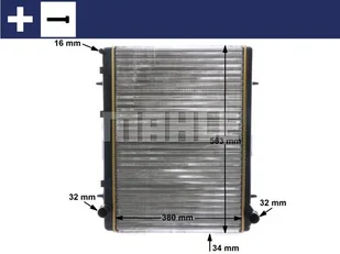 Chłodnica, układ chłodzenia silnika Mahle CR 2033 000S - Układ chłodzenia - akcesoria - miniaturka - grafika 1