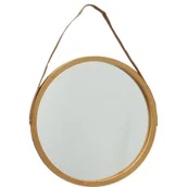 Lustra - Clayre & eef Lustro wiszące na pasku, bambusowe AKEMI beżowe 2008449 - miniaturka - grafika 1