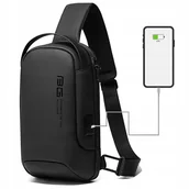 Plecaki - Plecak Miejski Bange Na Jedno Ramię Organizer Usb - miniaturka - grafika 1