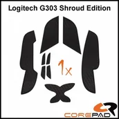 Podkładki pod mysz - Grip Corepad Logitech G303 Shroud Black - miniaturka - grafika 1