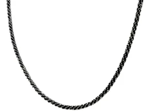 Naszyjnik srebrny 925 oksydowany elementowy o modnym splocie - Naszyjniki - miniaturka - grafika 1