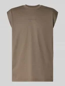 Koszulki męskie - Top z nadrukiem z logo model ‘Boxy’ - miniaturka - grafika 1