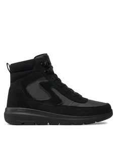 Skechers Botki 144198/BKGY Czarny - Botki damskie - miniaturka - grafika 1