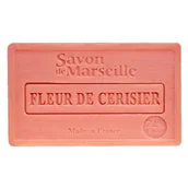 Mydła - Mydło marsylskie prowansalskie Kwiat Wiśni 100g - miniaturka - grafika 1