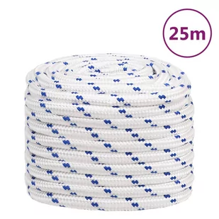 vidaXL Linka żeglarska, biała, 20 mm, 25 m, polipropylen - Żeglarstwo - miniaturka - grafika 1
