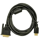 Kable - Akyga Kabel AK-AV AK-AV-11 DVI-D M HDMI M 1 8m kolor czarny - miniaturka - grafika 1