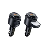 Ładowarki samochodowe - Ładowarka samochodowa REMAX YATOY SERIES WITH SCENT 60W PD QC RCC353 1xUSB +1xUSB-C BLACK - miniaturka - grafika 1