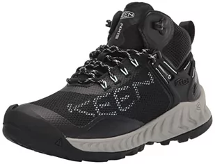 KEEN Damskie buty trekkingowe Nxis Evo Mid, Czarne niebieskie szkło, 41 EU - Buty trekkingowe damskie - miniaturka - grafika 1