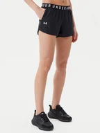 Spodenki damskie - Under Armour Szorty sportowe Ua Play Up 3.0 1344552 Czarny Loose Fit - miniaturka - grafika 1