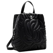 Torebki damskie - Desigual Women's Accessories PU plecak mini, czarny, jeden rozmiar - miniaturka - grafika 1