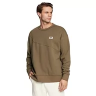 Bluzy męskie - FILA Męska bluza Tricase Boxy Crew Sweat, oliwkowy (Burnt Olive), M - miniaturka - grafika 1