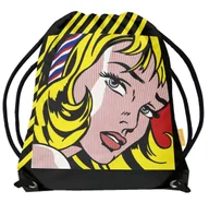 Torby szkolne - Worek Girl with Hair Ribbon Roy Lichtenstein-Standard - miniaturka - grafika 1