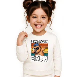 BLUZA DZIECIĘCA 67 SIX SEVEN VIRAL CAPYBARA 146-152 DLA CHŁOPCA DZIEWCZYNKI - Bluzy dla dziewczynek BLUZA DZIECIĘCA 67 SIX SEVEN VIRAL CAPYBARA 146-152 DLA CHŁOPCA DZIEWCZYNKI - Bluzy dla dziewczynek - miniaturka - grafika 1