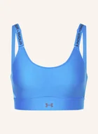 Biustonosze - Under Armour Biustonosz Sportowy Ua Infinity Mid 2.0 Z Siateczką blau - miniaturka - grafika 1