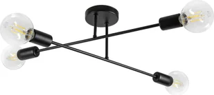 Lampa wisząca Orno SOLO 4P E27, lampa wisząca, max. 4x60W, czarna - Lampy sufitowe - miniaturka - grafika 1