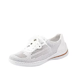 Rieker Damskie Buty Typu Trampkis Wiosna/Lato M3506, Biały -39 EU - Moda i Uroda OUTLET - miniaturka - grafika 1
