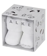 Skarpetki damskie - FALKE Uniseks - niemowlęta Skarpety Erstling B SO Bawełna jednokolorowe 1 Para, Biały (White 2000), 50-56 (Noworodek Ι 0-1 miesiąc) - miniaturka - grafika 1