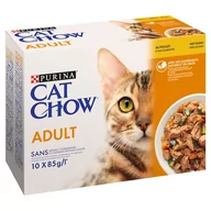Mokra karma dla kotów - PURINA Cat Chow Adult Kurczak i cukinia Multipack 10x85g - miniaturka - grafika 1