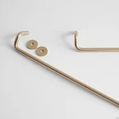 Zawiasy, okucia i inne akcesoria - Uchwyt meblowy podłużny Ava L 320 Mosiężny Polerowany - miniaturka - grafika 1