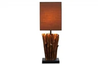 Lampy stojące - Invicta Interior Lampa stołowa Euforia drewno ciemne i-36966 - miniaturka - grafika 1