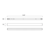 Lampy sufitowe - Sylvania Lampa sufitowa LED Otao, pryzmatyczna, DALI, 830/840 Otao Linear, możliwość ściemniania, biały / opal, biuro, aluminium - miniaturka - grafika 1