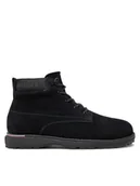 Botki męskie - Tommy Hilfiger Trzewiki Corporate FM0FM05147 Czarny - miniaturka - grafika 1