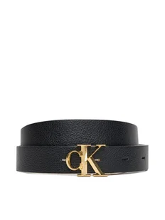 Calvin Klein Pasek Damski Facet Ck Buckle 25Mm Pebble Rev/ LV04F7044G Czarny - Paski - miniaturka - grafika 1