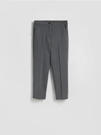 Spodnie damskie - Reserved - Spodnie cygaretki z kantem - szary - miniaturka - grafika 1