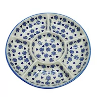 Miski i półmiski - Ceramiczna półmisek dzielony Ceramika Bolesławiec - miniaturka - grafika 1