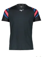 Koszulki sportowe męskie - Mizuno Koszulka sportowa "Shadow" w kolorze czarnym - miniaturka - grafika 1