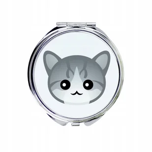 Kot egejski Lusterko kieszonkowe, do torebki - Lusterka do makijażu - miniaturka - grafika 1