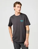 Koszulki męskie - MESKA KOSZULKA WRANGLER SMALL LOGO TEE FADED BLACK 112362800 - Wrangler - miniaturka - grafika 1