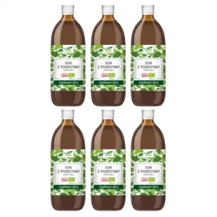 Bio Planet Sok z pokrzywy - suplement diety Zestaw 6 x 500 ml Bio - Soki i napoje niegazowane - miniaturka - grafika 1
