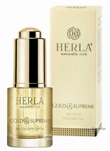 Herla Herla 24k Gold Face Dry Oil Lfitingujący suchy olejek do twarzy z drobinkami złota 15 ml - Olejki do ciała i włosów - miniaturka - grafika 2
