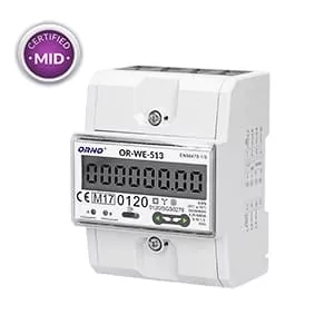Orno 3 fazowy 5(80)A Wskaźnik licznik zużycia energii elektrycznej OR-WE-513 2408 OR-WE-513 - Liczniki energii elektrycznej - miniaturka - grafika 2