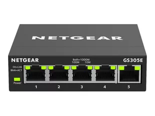 NETGEAR GS305E-100PES Netgear 5PT GIGE SMART MANAGED PLUS SOHO SWITCH (GS305E) - Przełączniki KVM - miniaturka - grafika 1