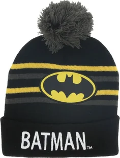 Czapka zimowa Batman z daszkiem - fajna czapka dla dzieci w rozmiarze onesize, czarna - Czapki dla dzieci - miniaturka - grafika 1