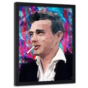 Plakaty - Plakat w ramie czarnej FEEBY James Dean, 40x60 cm - miniaturka - grafika 1