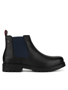 U.S. Polo Assn. Sztyblety YUMI001M/DLE1 Czarny - Botki męskie - miniaturka - grafika 1