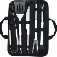 Pokrowce na grilla - Akcesoria do grilla, narzędzia do grilla ze stali nierdzewnej, narzędzia do grilla, przybory do grilla, zestaw 5 elementów - miniaturka - grafika 1
