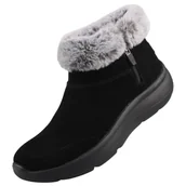 Botki damskie - Skechers Damskie botki ON-The-GO Encore Snow-Caped, czarne, 7 UK, Czarny, 40 EU - miniaturka - grafika 1